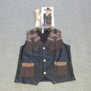 Adult Cowboy VEST Cowgirl Western Outfit Unisex Costume Comic Con New